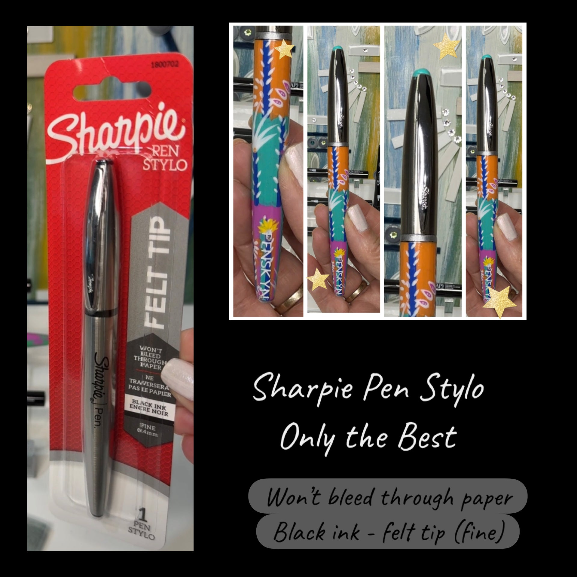 The Tropicana: Hand-Painted Luxury Stainless Steel Sturdy Pen