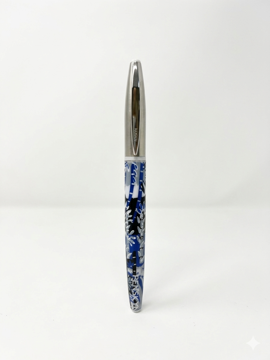 Sapphire Shoreline Hand-Painted Luxury Pen